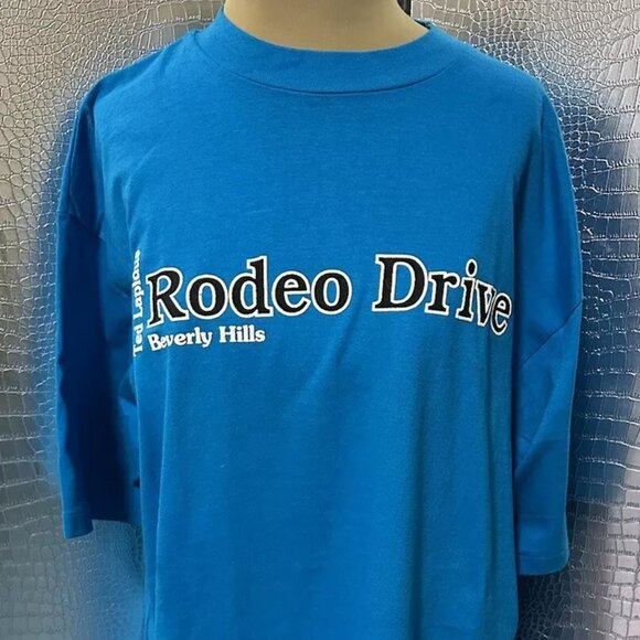 Ted Lapidus Rodeo Drive Tee Shirt Vintage Style Size XL - Picture 1 of 7